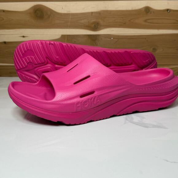 Hoka Ora Recovery Slide 3 Pink Yarrow Comfort Slip On Sandals US W 16/ M 14 - Picture 1 of 12